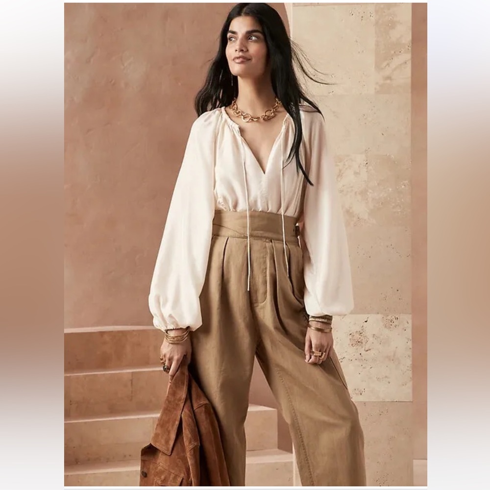 NWT! Republic Women’s Heritage Explorer Belted Pants In Utilitarian Khaki 2 - Picture 2 of 16